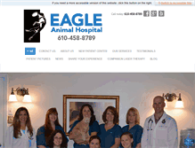 Tablet Screenshot of eagleanimalvet.com
